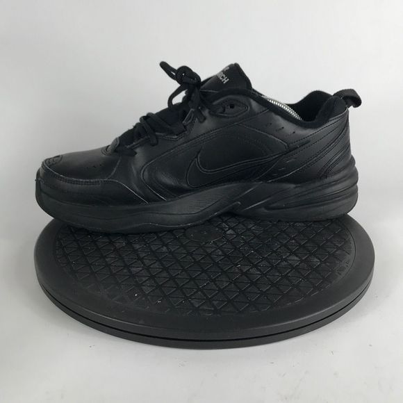Nike Air Monarch IV Triple Black Comfort Walking Shoes 415445-001 Mens Size 11.5 - Picture 9 of 12
